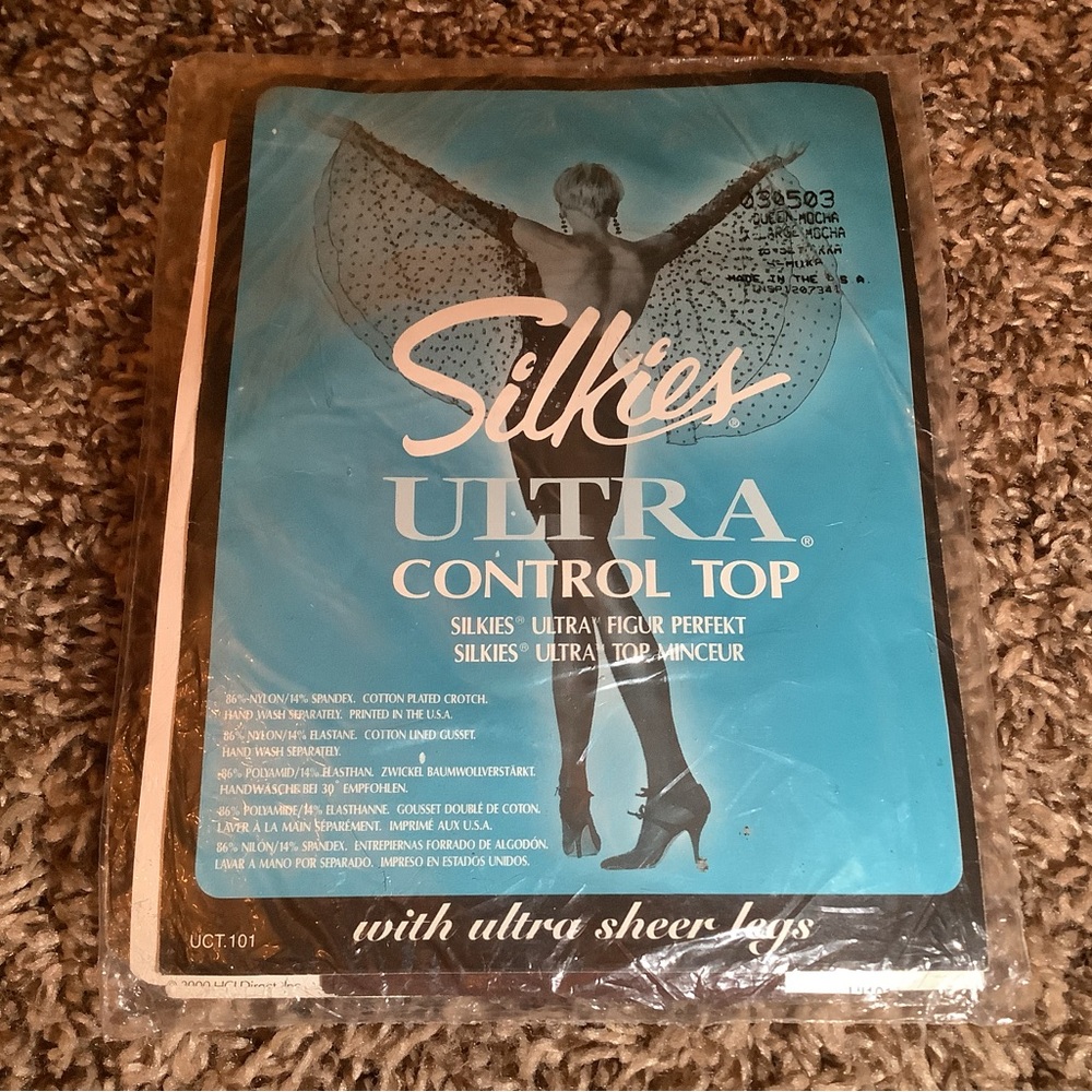 Silkies ultra control top pantyhose, color mocha, size: XL